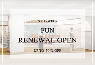 9月11日(水)「柏店」RENEWAL OPEN!!